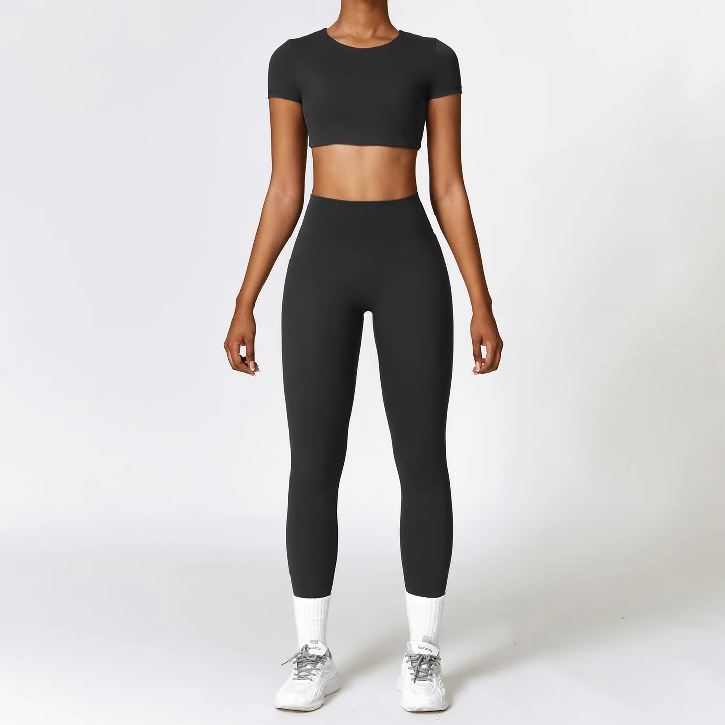 2-Piece Seamless Yoga Set for Women – Sports Bra & Leggings, Quick Dry, Breathable, Gym & Yoga Activewear
