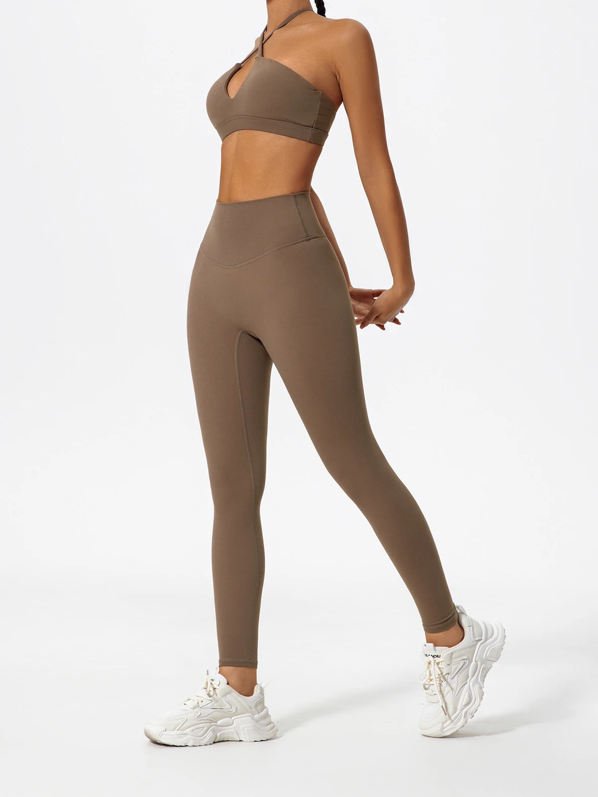 Wellington Two-Piece Women's Sports Set Chest Crossover Yoga Clothes Female Gym Bandeau Sports Bra Suits Sport Outfit For Woman
