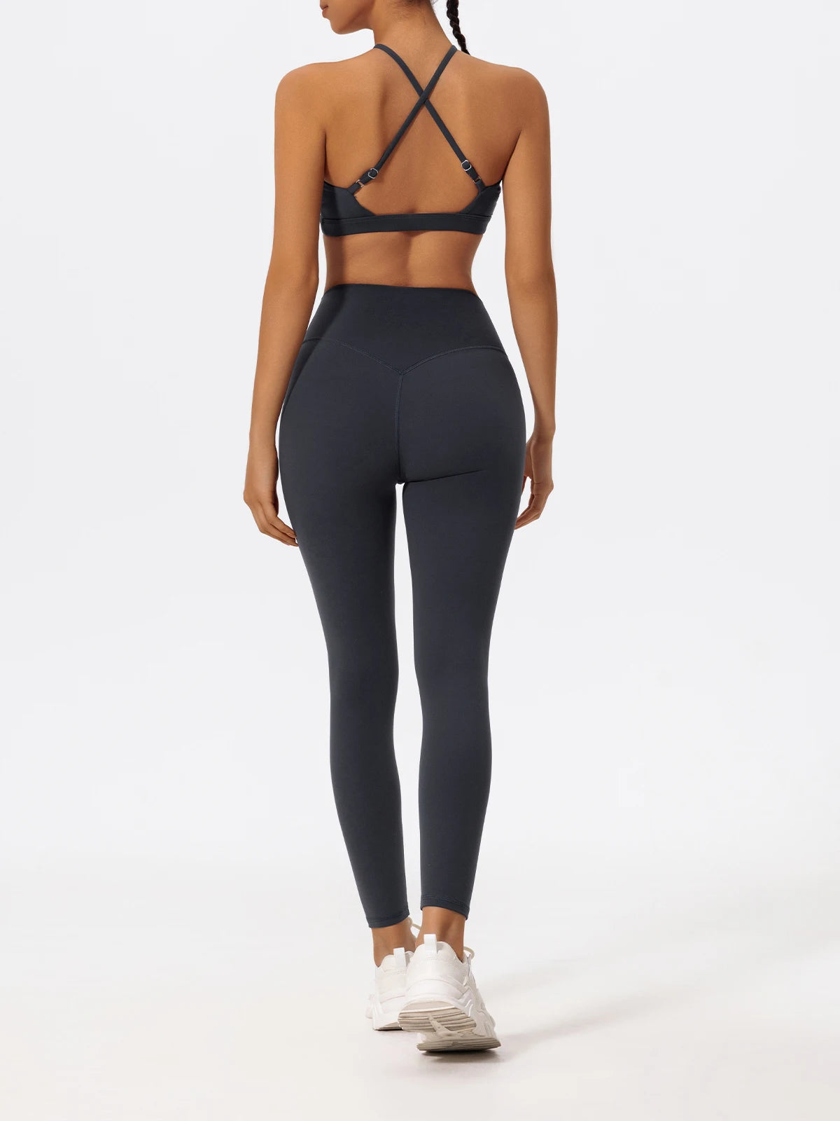 Wellington Two-Piece Women's Sports Set Chest Crossover Yoga Clothes Female Gym Bandeau Sports Bra Suits Sport Outfit For Woman