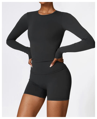 2-Piece Seamless Yoga Set for Women – Sports Bra & Leggings, Quick Dry, Breathable, Gym & Yoga Activewear