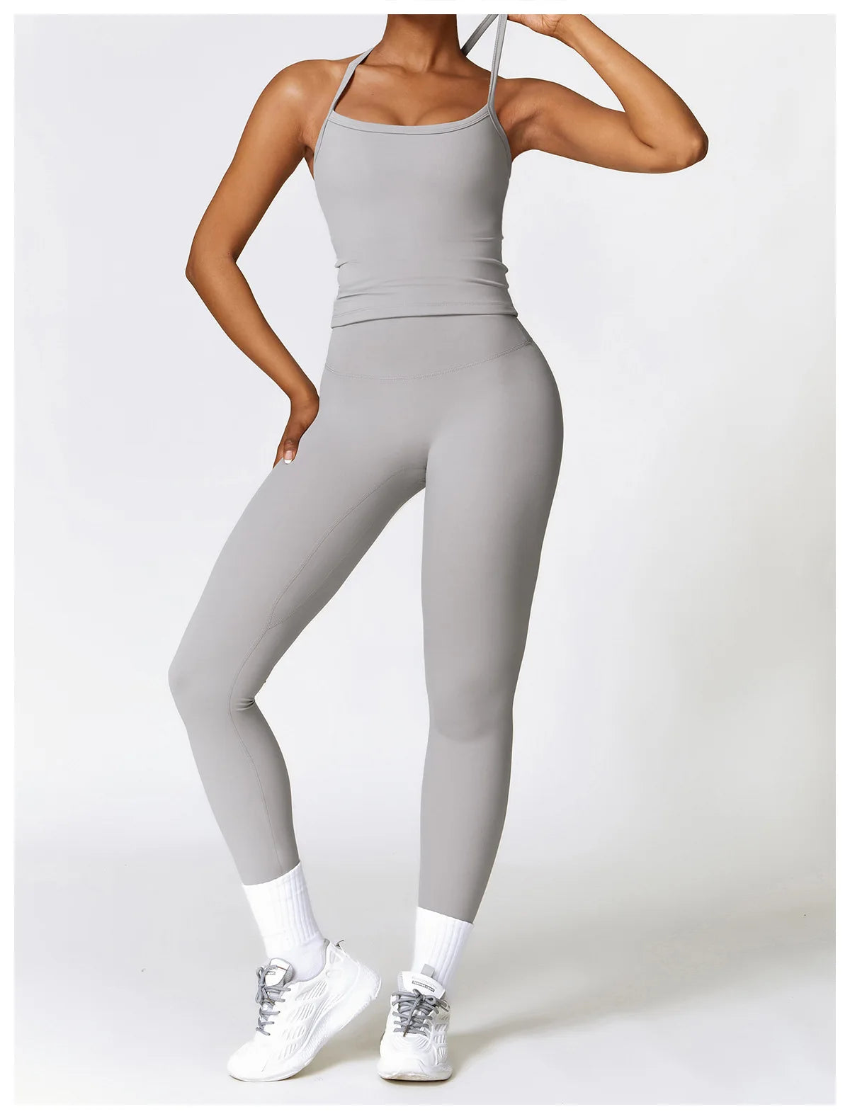 2-Piece Seamless Yoga Set for Women – Sports Bra & Leggings, Quick Dry, Breathable, Gym & Yoga Activewear