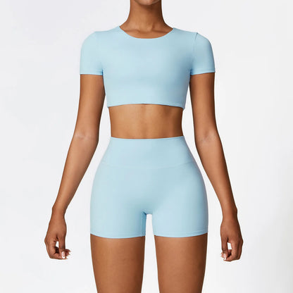 2-Piece Seamless Yoga Set for Women – Sports Bra & Leggings, Quick Dry, Breathable, Gym & Yoga Activewear