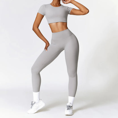 2-Piece Seamless Yoga Set for Women – Sports Bra & Leggings, Quick Dry, Breathable, Gym & Yoga Activewear