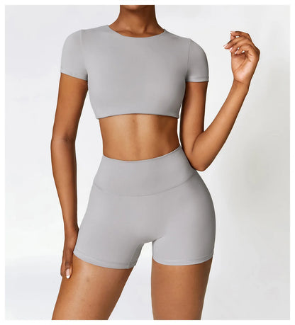 2-Piece Seamless Yoga Set for Women – Sports Bra & Leggings, Quick Dry, Breathable, Gym & Yoga Activewear