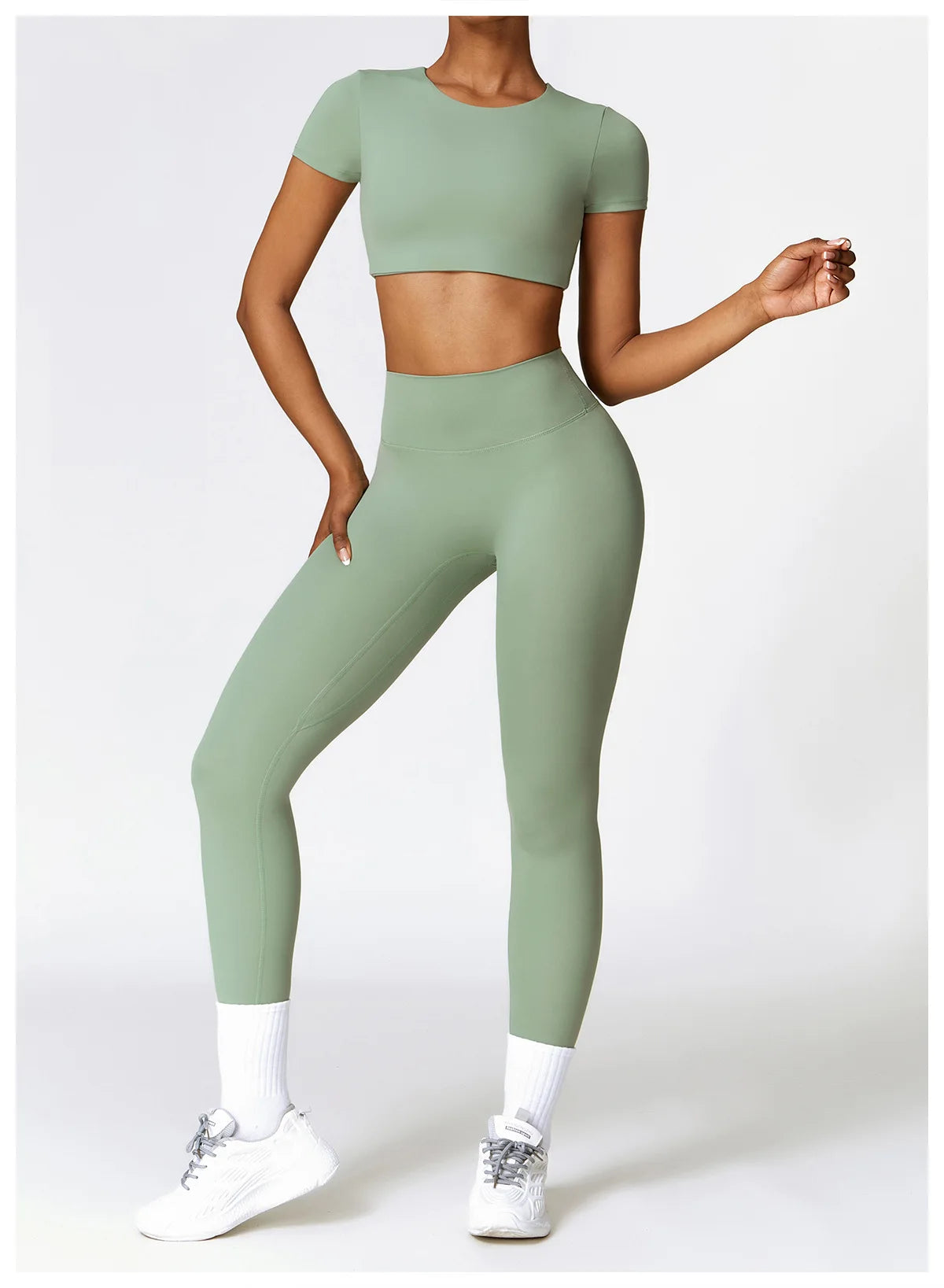 2-Piece Seamless Yoga Set for Women – Sports Bra & Leggings, Quick Dry, Breathable, Gym & Yoga Activewear