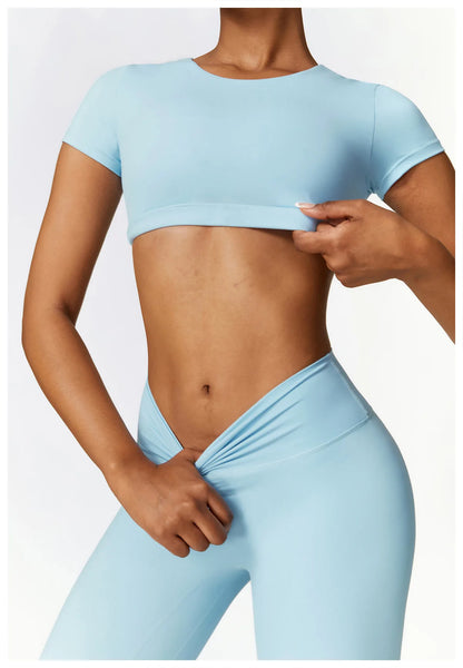 2-Piece Seamless Yoga Set for Women – Sports Bra & Leggings, Quick Dry, Breathable, Gym & Yoga Activewear