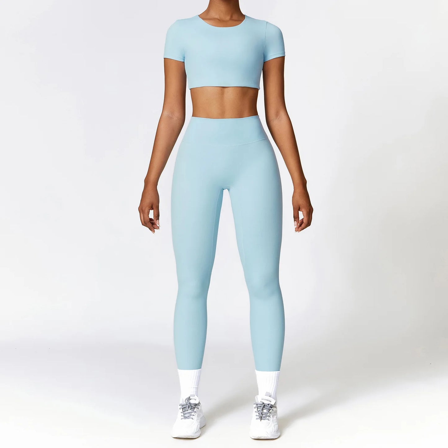 2-Piece Seamless Yoga Set for Women – Sports Bra & Leggings, Quick Dry, Breathable, Gym & Yoga Activewear
