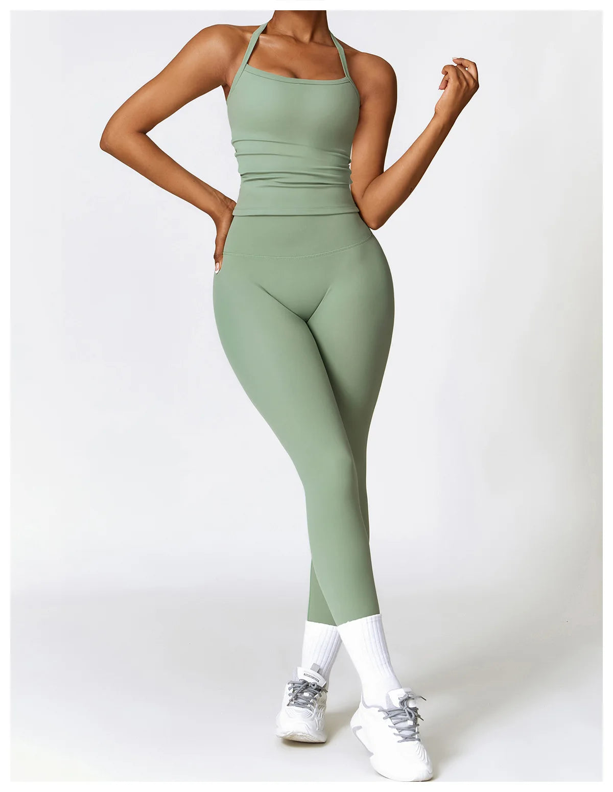 2-Piece Seamless Yoga Set for Women – Sports Bra & Leggings, Quick Dry, Breathable, Gym & Yoga Activewear
