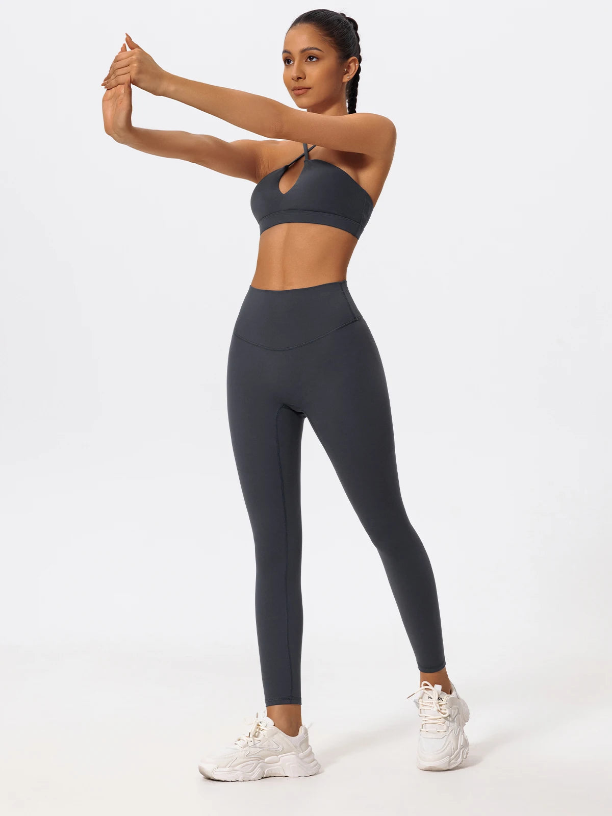 Wellington Two-Piece Women's Sports Set Chest Crossover Yoga Clothes Female Gym Bandeau Sports Bra Suits Sport Outfit For Woman