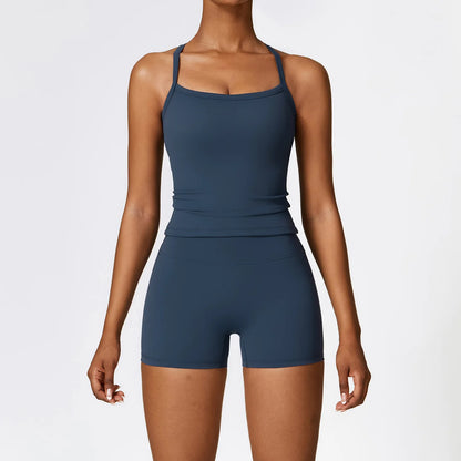 2-Piece Seamless Yoga Set for Women – Sports Bra & Leggings, Quick Dry, Breathable, Gym & Yoga Activewear
