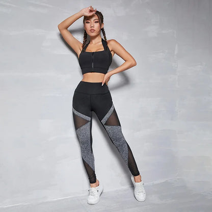 Women’s Mesh Spliced Booty Lifting Leggings – High Waist, Quick-Dry, Breathable Yoga & Gym Pants – Polyester Spandex, Ankle-Length, Spring/Summer Activewear