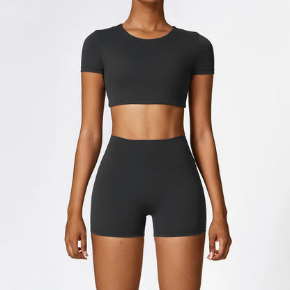 2-Piece Seamless Yoga Set for Women – Sports Bra & Leggings, Quick Dry, Breathable, Gym & Yoga Activewear