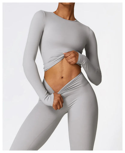 2-Piece Seamless Yoga Set for Women – Sports Bra & Leggings, Quick Dry, Breathable, Gym & Yoga Activewear