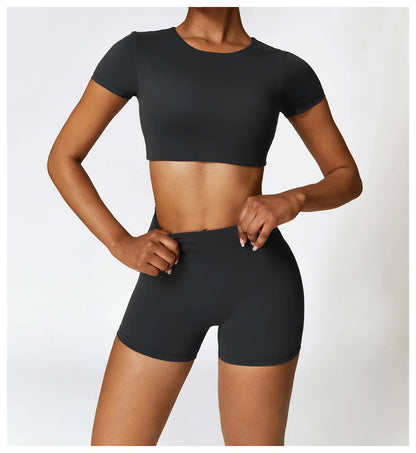 2-Piece Seamless Yoga Set for Women – Sports Bra & Leggings, Quick Dry, Breathable, Gym & Yoga Activewear