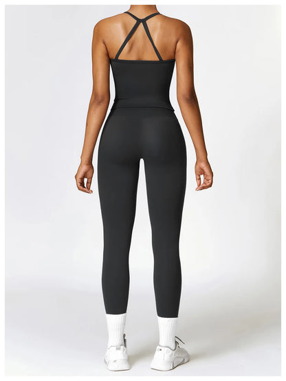2-Piece Seamless Yoga Set for Women – Sports Bra & Leggings, Quick Dry, Breathable, Gym & Yoga Activewear