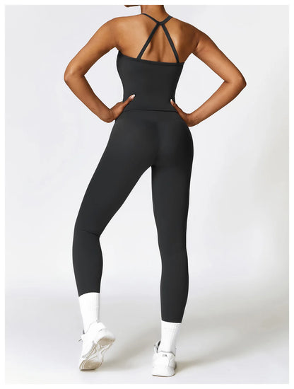 2-Piece Seamless Yoga Set for Women – Sports Bra & Leggings, Quick Dry, Breathable, Gym & Yoga Activewear