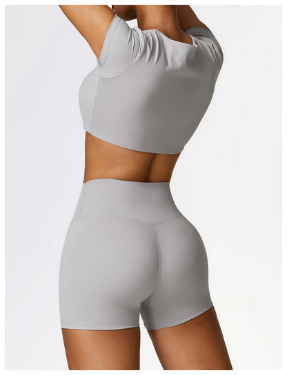 2-Piece Seamless Yoga Set for Women – Sports Bra & Leggings, Quick Dry, Breathable, Gym & Yoga Activewear