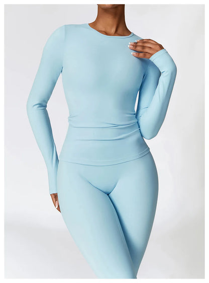 2-Piece Seamless Yoga Set for Women – Sports Bra & Leggings, Quick Dry, Breathable, Gym & Yoga Activewear
