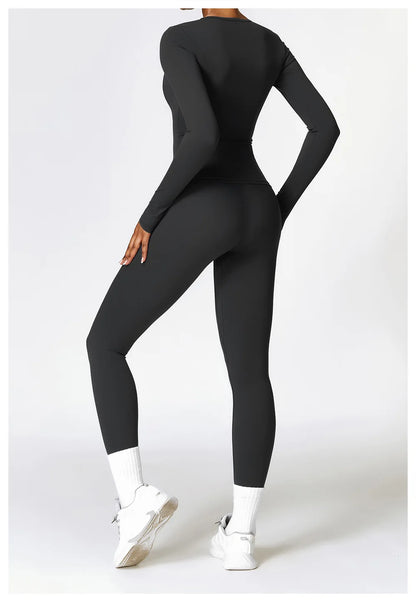 2-Piece Seamless Yoga Set for Women – Sports Bra & Leggings, Quick Dry, Breathable, Gym & Yoga Activewear