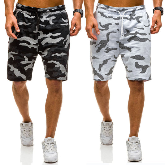 Men Sports Pants, loose & breathable patchwork camouflage MS700