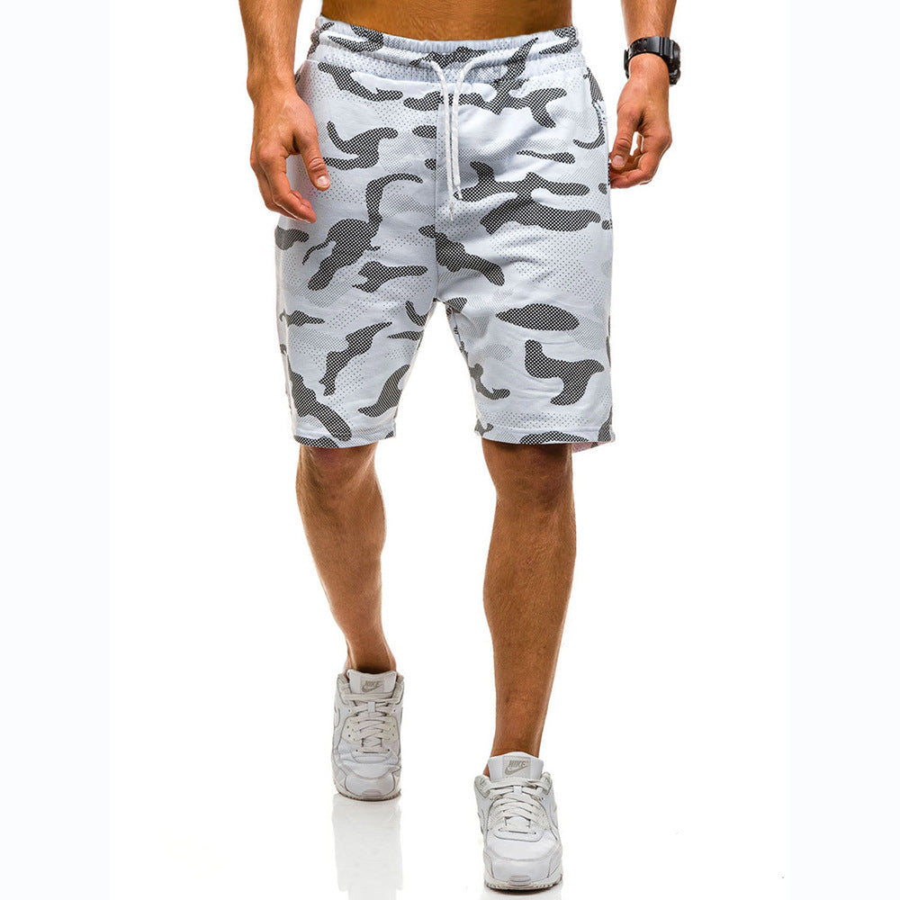 Men Sports Pants, loose & breathable patchwork camouflage MS700