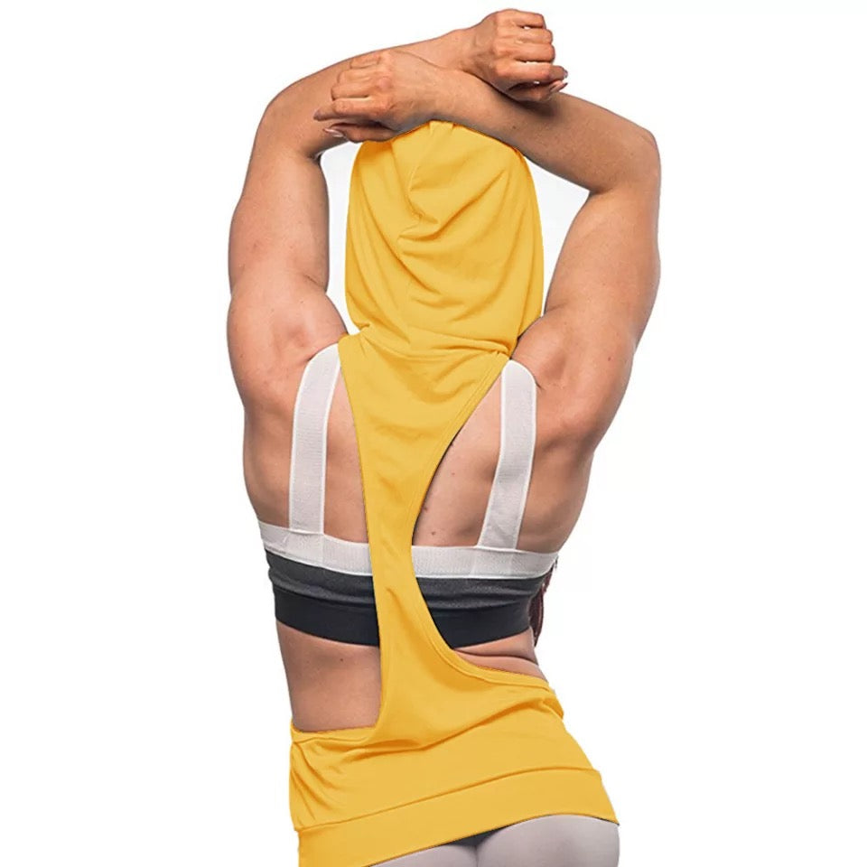 Sleeveless Fitness Vest Hat Workout Sports Shirts TT009