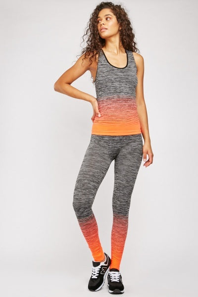 SPECKLED SPORTS TANK TOP AND LEGGINGS SET SS041